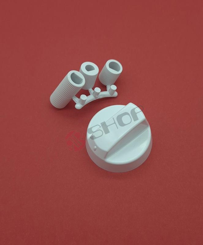Gombík d=42mm s redukciami univerzálny biely