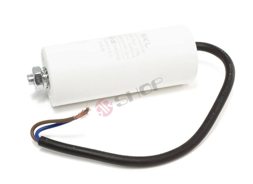 Rozbehový kondenzátor 5µF/450V s káblom