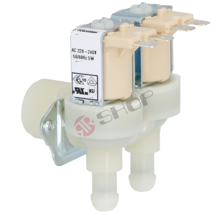Ventil 2-cestný 90° 230V magnetický