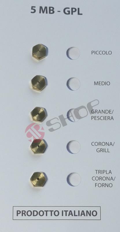 Trysky PB 5mm, 5ks