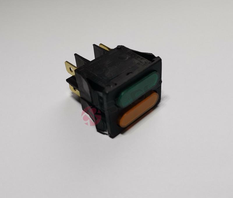 Kontrolka žltá/zelená 22x30mm 16A 250V